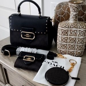 Coach Morgan bag, matching wallet and coin purse